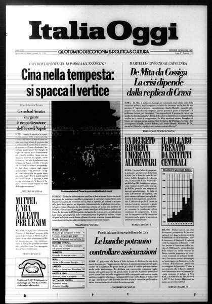 Italia oggi : quotidiano di economia finanza e politica